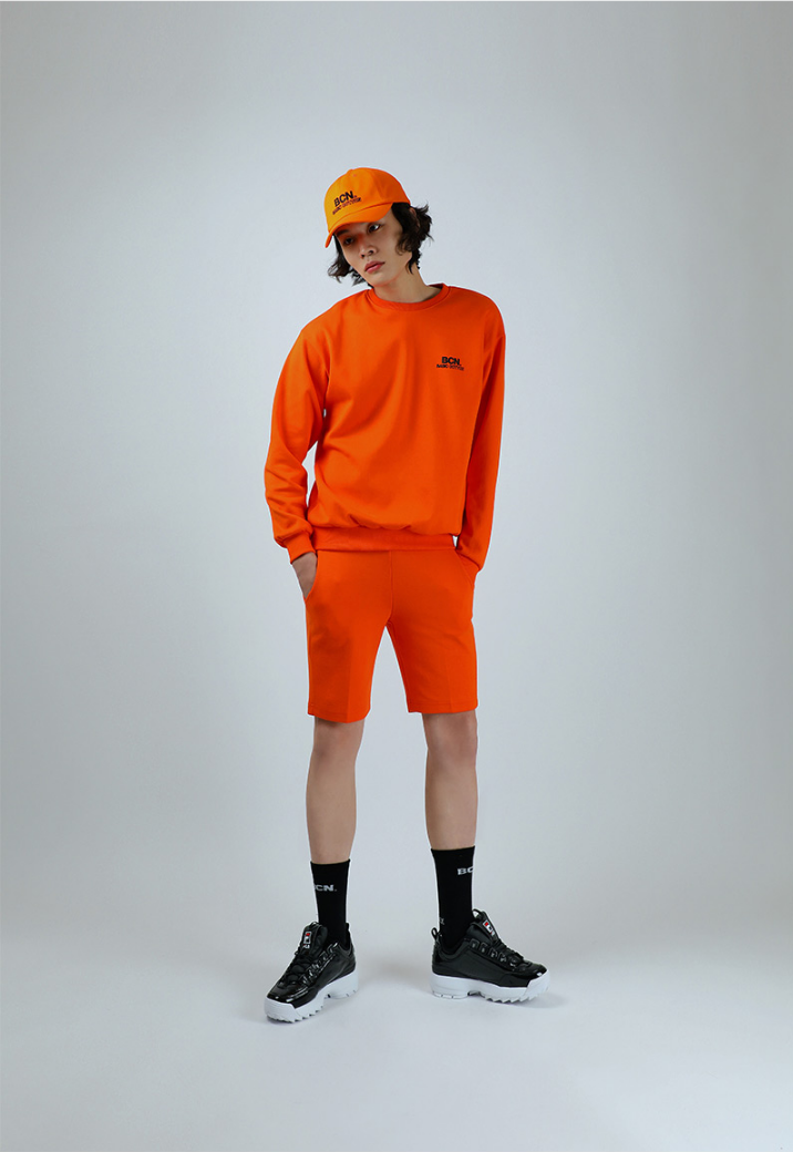 ベーシックコットン(BASIC COTTON) BCN Shorts (オレンジ)