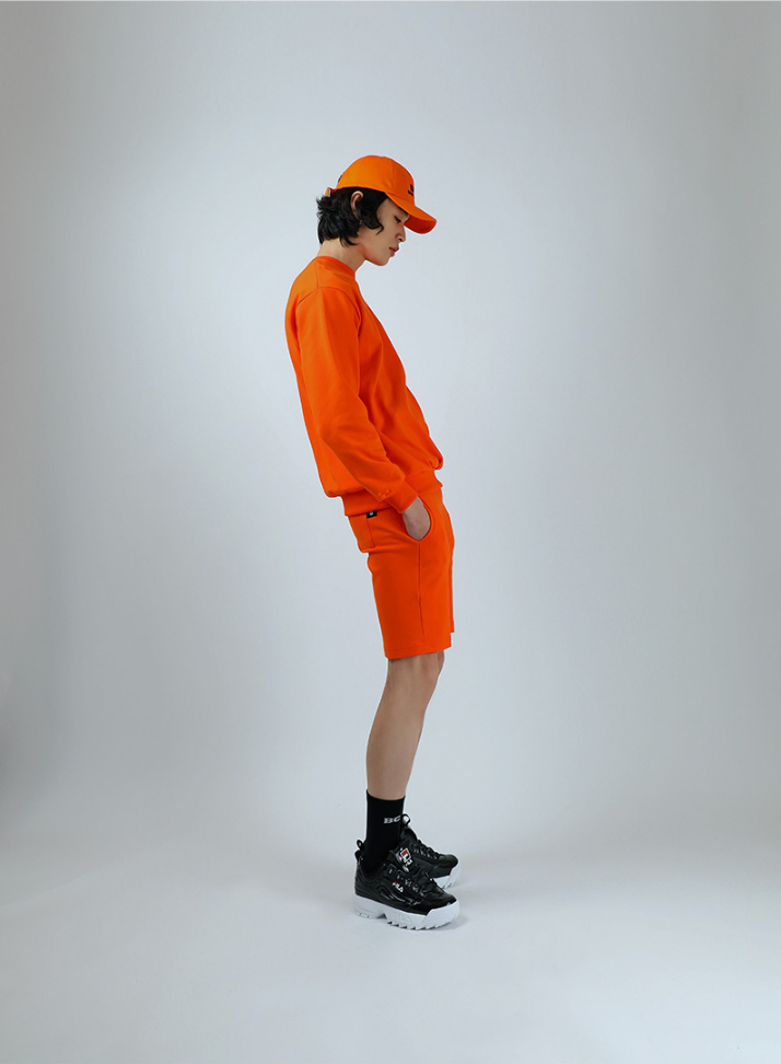 ベーシックコットン(BASIC COTTON) BCN Shorts (オレンジ)