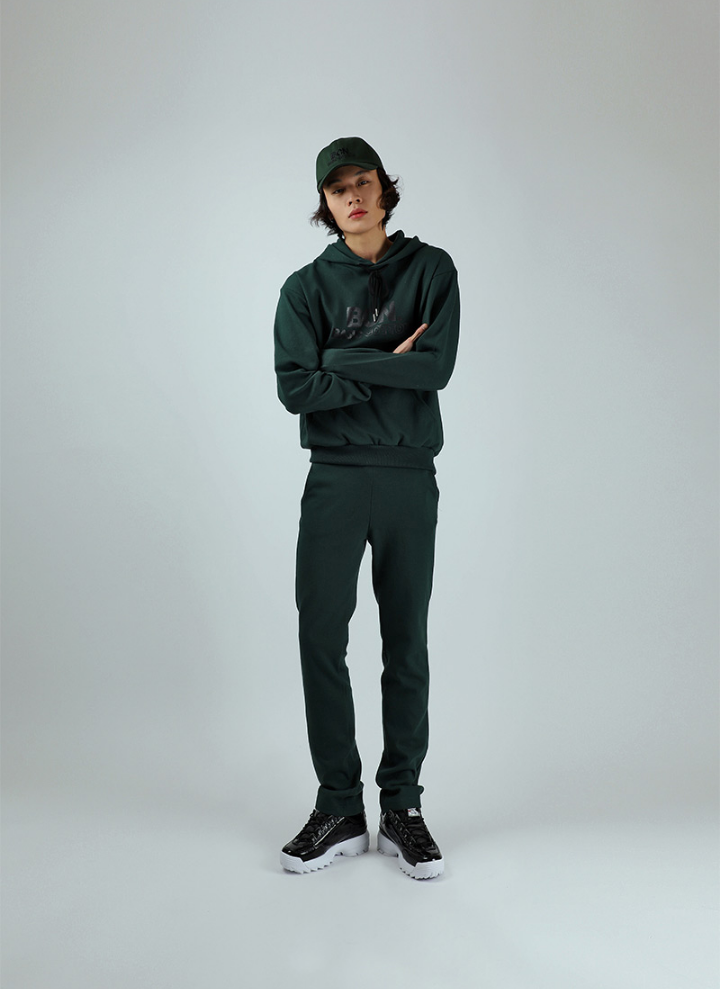 ベーシックコットン(BASIC COTTON) BCNパーカー (グリーン)