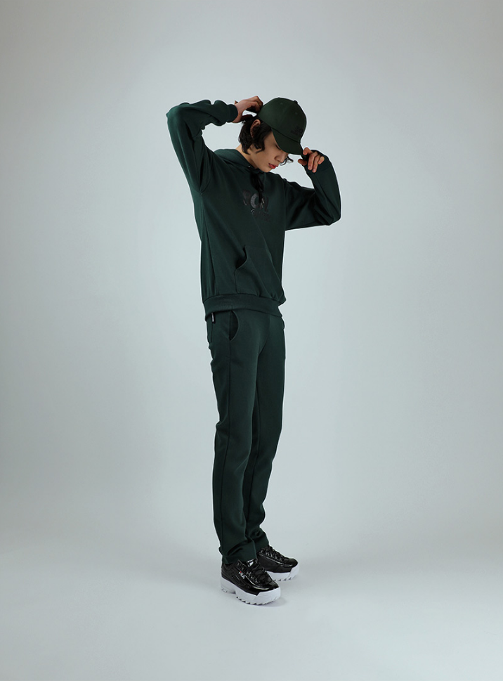 ベーシックコットン(BASIC COTTON) BCNパーカー (グリーン)