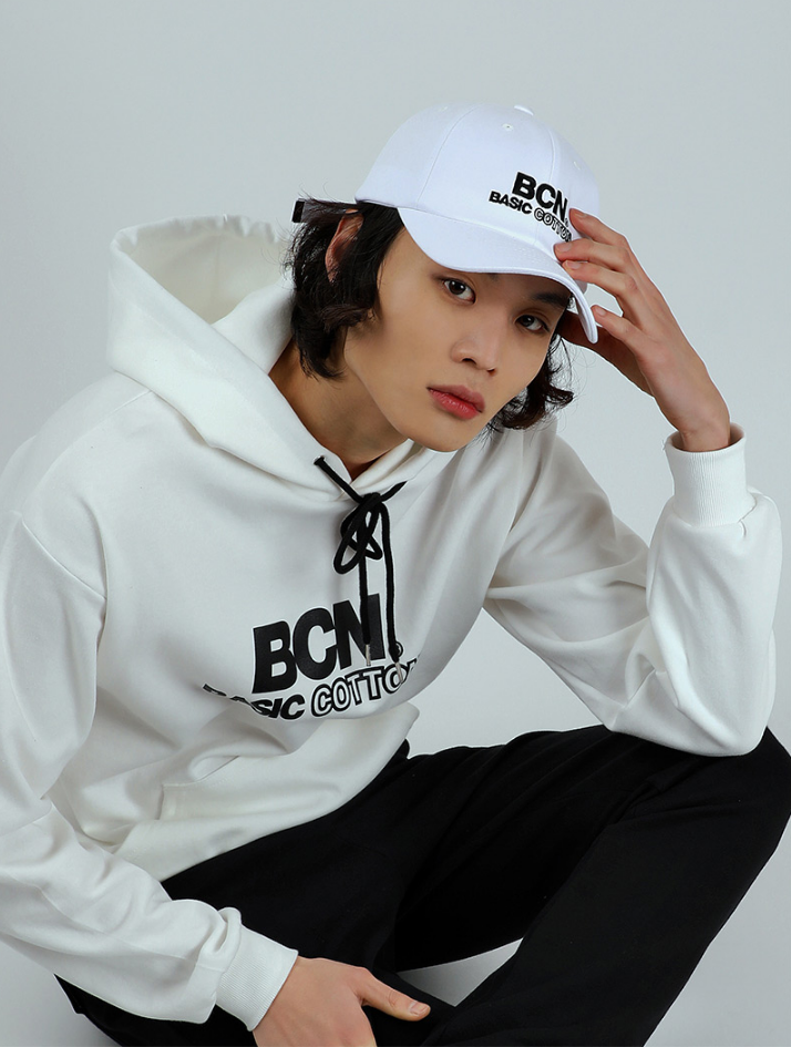 ベーシックコットン(BASIC COTTON) BCNパーカー (ホワイト)