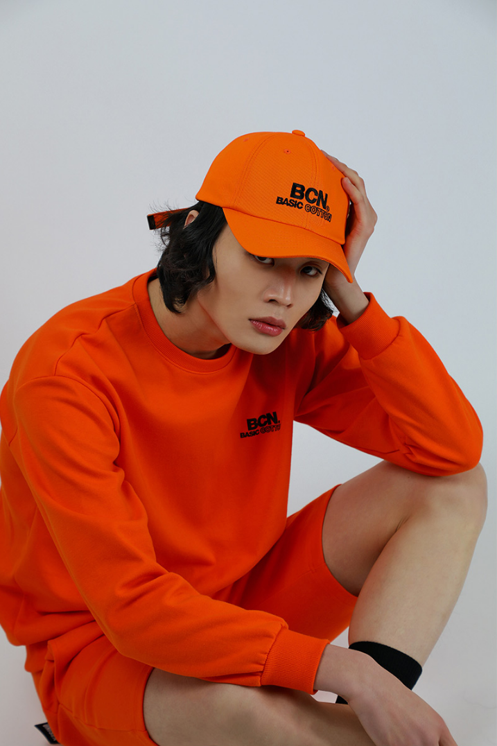 ベーシックコットン(BASIC COTTON) BCNスウェット (オレンジ)