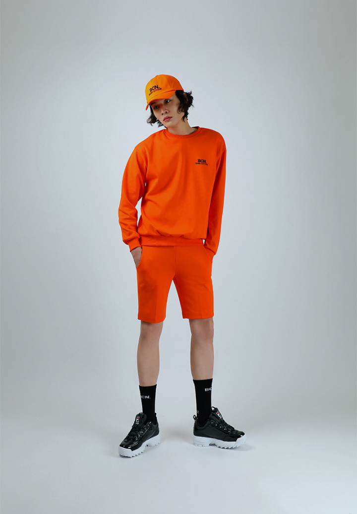ベーシックコットン(BASIC COTTON) BCNスウェット (オレンジ)