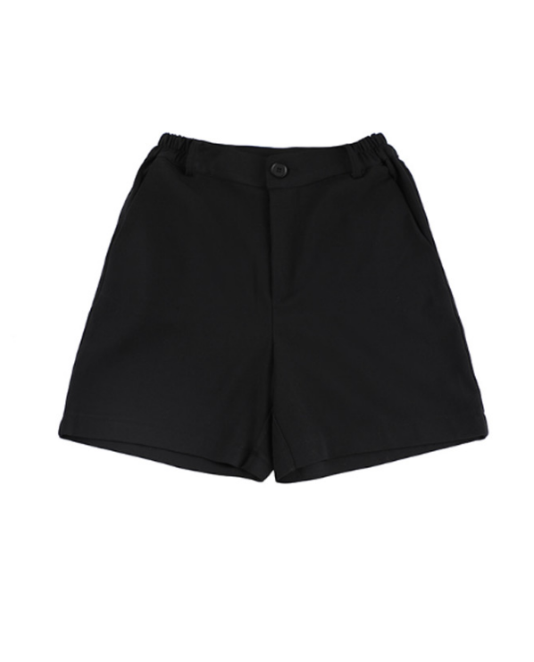 베이직코튼(BASIC COTTON) Basic Shorts + Belt Set (블랙)