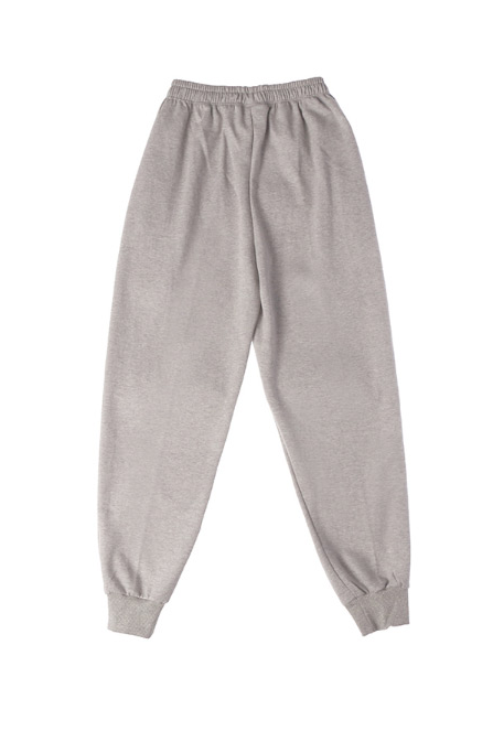 ベーシックコットン(BASIC COTTON) Color Logo Pants (グレー)