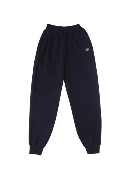 ベーシックコットン(BASIC COTTON) Color Logo Pants (ネービー)