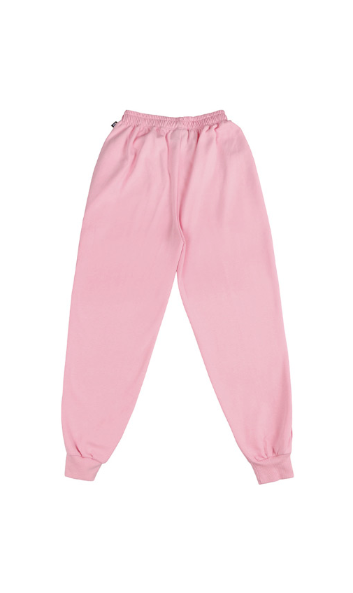 ベーシックコットン(BASIC COTTON) Color Logo Pants (ピンク)