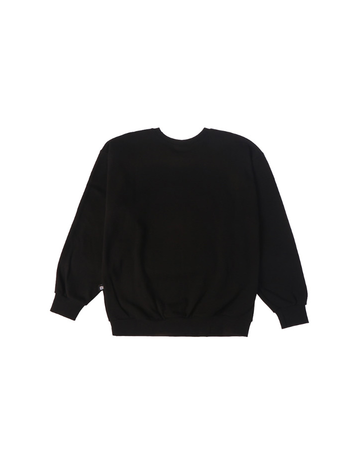 ベーシックコットン(BASIC COTTON) Color Logo スウェット (ブラック)