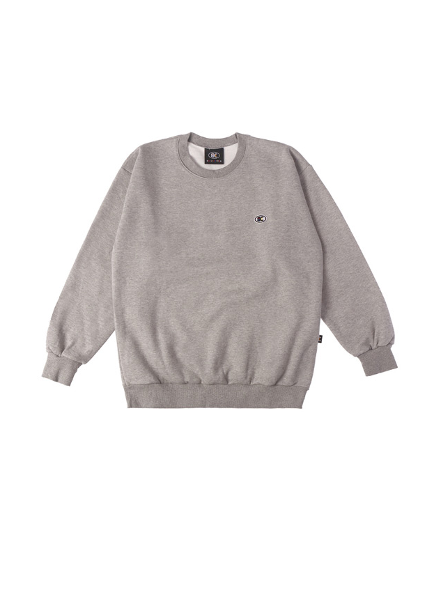 ベーシックコットン(BASIC COTTON) Color Logo スウェット (グレー)
