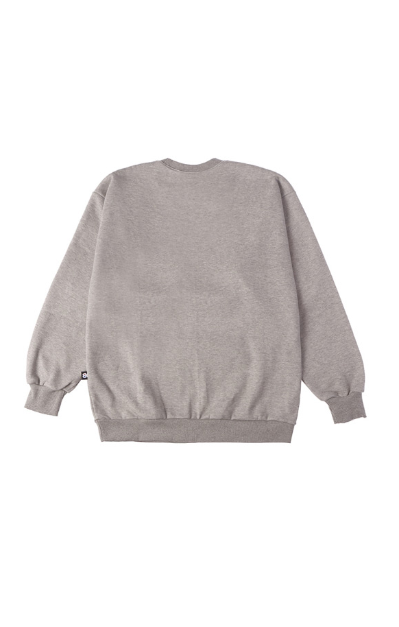 ベーシックコットン(BASIC COTTON) Color Logo スウェット (グレー)