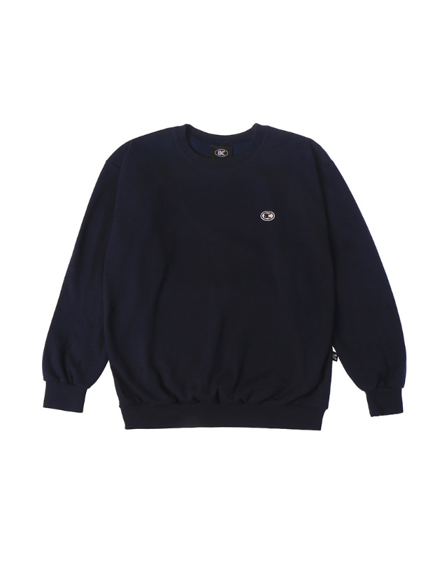 ベーシックコットン(BASIC COTTON) Color Logo スウェット (ネービー)