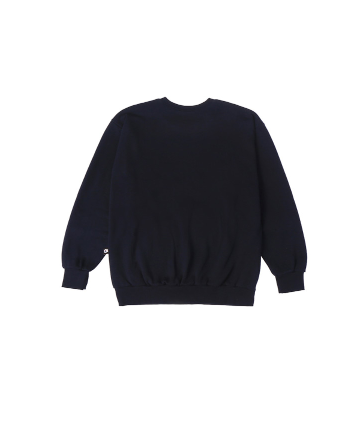 ベーシックコットン(BASIC COTTON) Color Logo スウェット (ネービー)