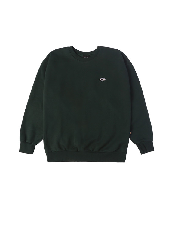 ベーシックコットン(BASIC COTTON) Color Logo スウェット (グリーン)
