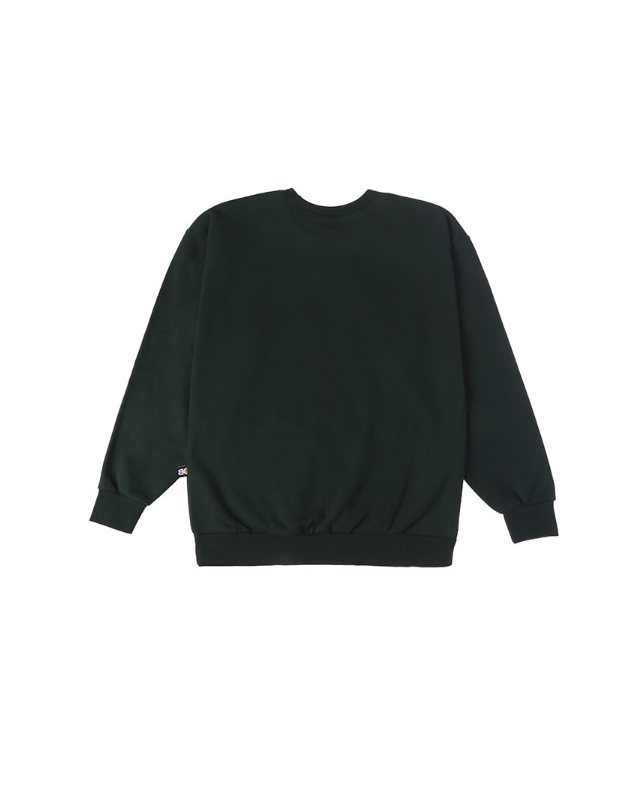 ベーシックコットン(BASIC COTTON) Color Logo スウェット (グリーン)