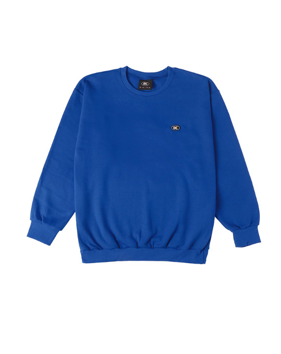 ベーシックコットン(BASIC COTTON) Color Logo スウェット (ブルー)