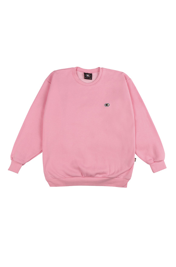 ベーシックコットン(BASIC COTTON) Color Logo スウェット (ピンク)