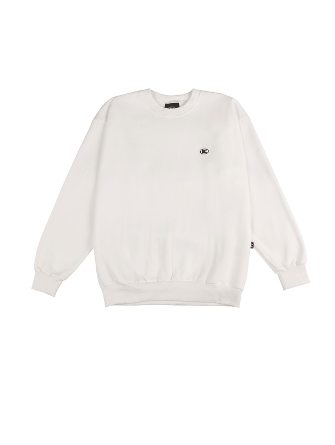 ベーシックコットン(BASIC COTTON) Color Logo スウェット (ホワイト)