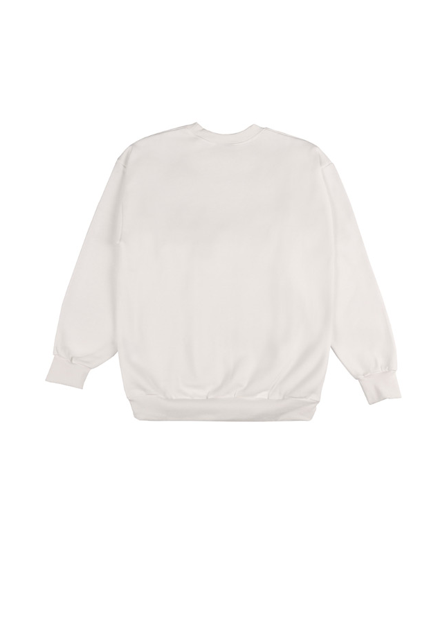 ベーシックコットン(BASIC COTTON) Color Logo スウェット (ホワイト)