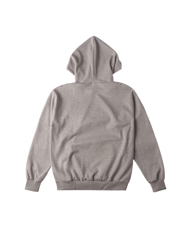 ベーシックコットン(BASIC COTTON) Color Logo パーカー (グレー)