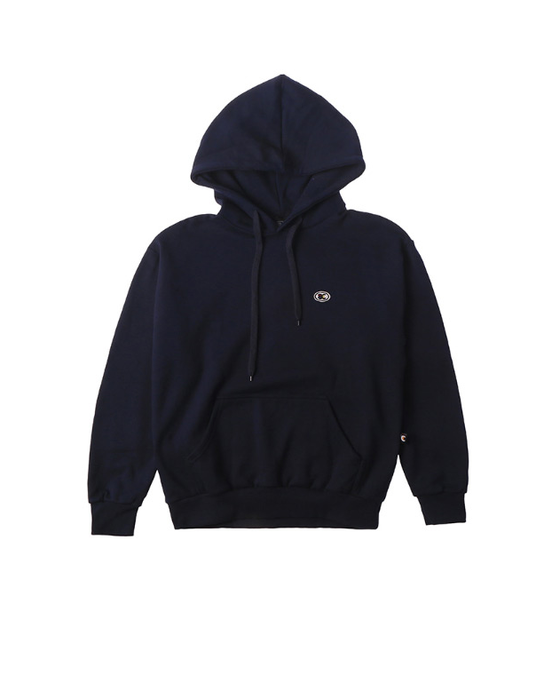 ベーシックコットン(BASIC COTTON) Color Logo パーカー (ネービー)