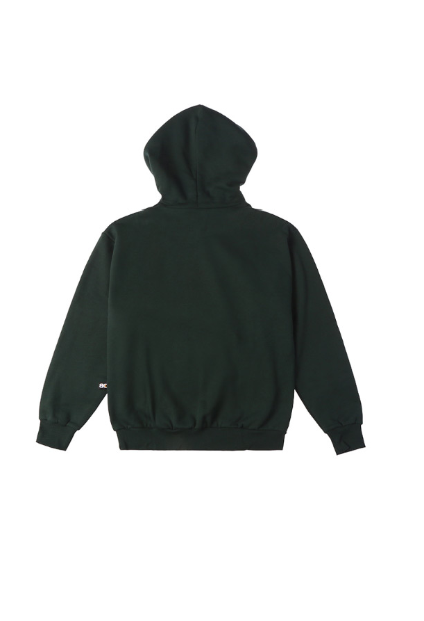 ベーシックコットン(BASIC COTTON) Color Logo パーカー (グリーン)