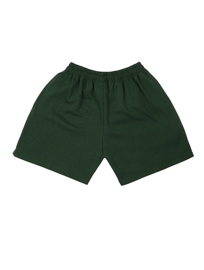 ベーシックコットン(BASIC COTTON) Color Logo Shorts (グリーン)