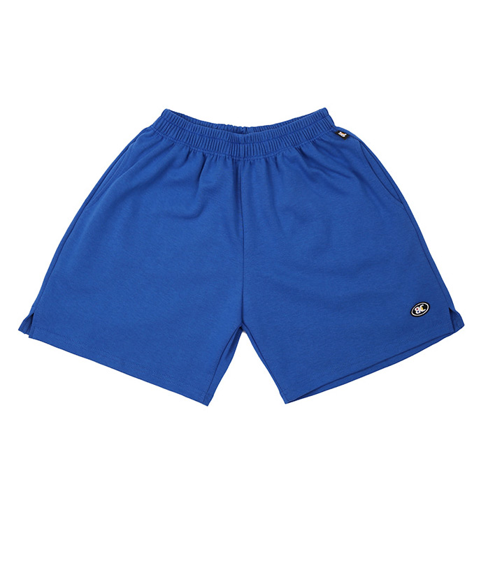 ベーシックコットン(BASIC COTTON) Color Logo Shorts (ブルー)