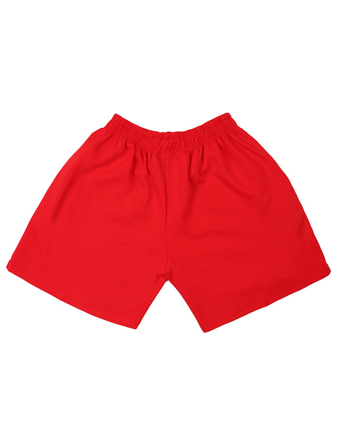 ベーシックコットン(BASIC COTTON) Color Logo Shorts (レッド)