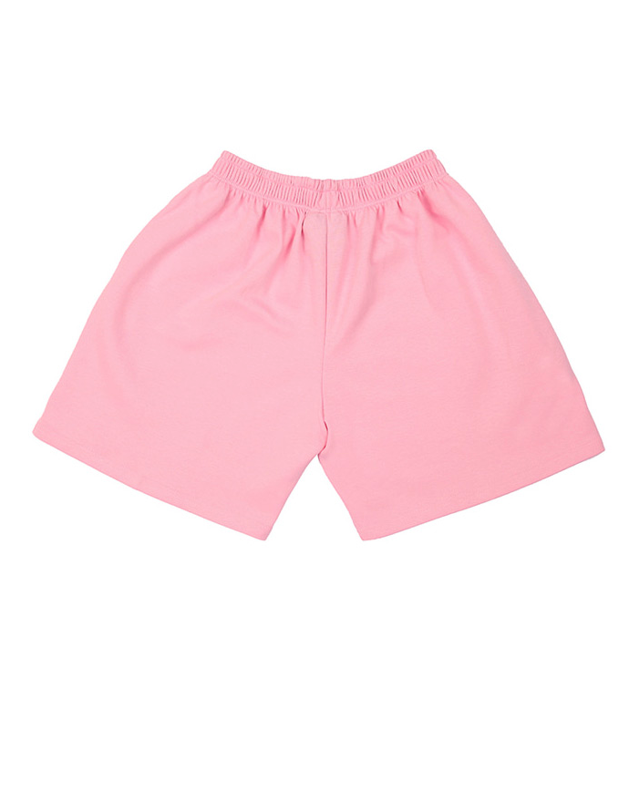 ベーシックコットン(BASIC COTTON) Color Logo Shorts (ピンク)