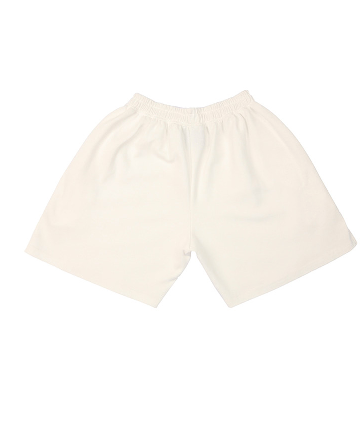 ベーシックコットン(BASIC COTTON) Color Logo Shorts (ホワイト)