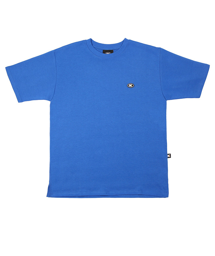 ベーシックコットン(BASIC COTTON) Color Logo T-Shirt (ブルー)