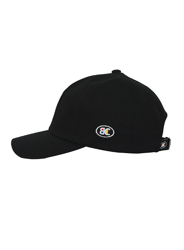 ベーシックコットン(BASIC COTTON) Color Logo Cap (ブラック)