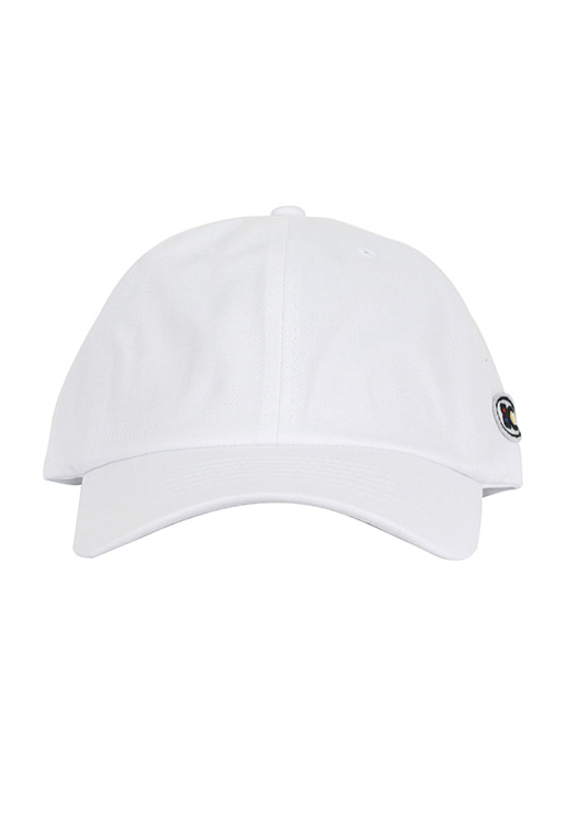 ベーシックコットン(BASIC COTTON) Color Logo Cap (ホワイト)