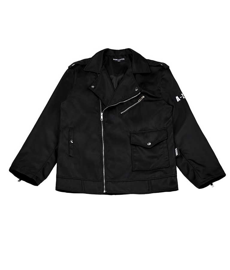 ベーシックコットン(BASIC COTTON) A-Z Jacket (ブラック)