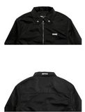ベーシックコットン(BASIC COTTON) None Zipper Jacket (ブラック)