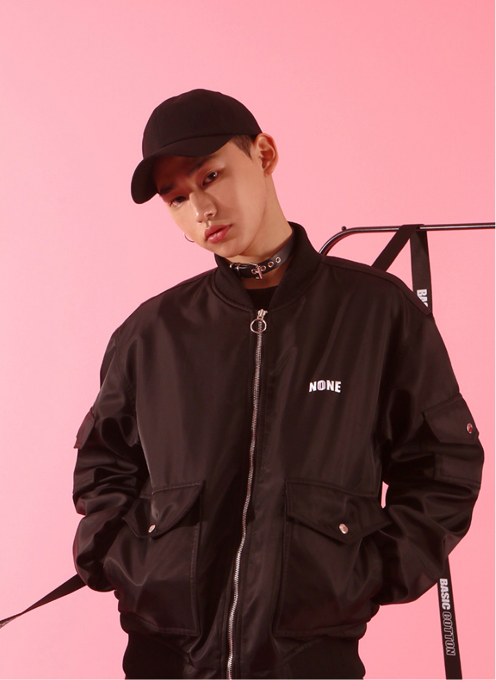 ベーシックコットン(BASIC COTTON) None Jumper (ブラック)