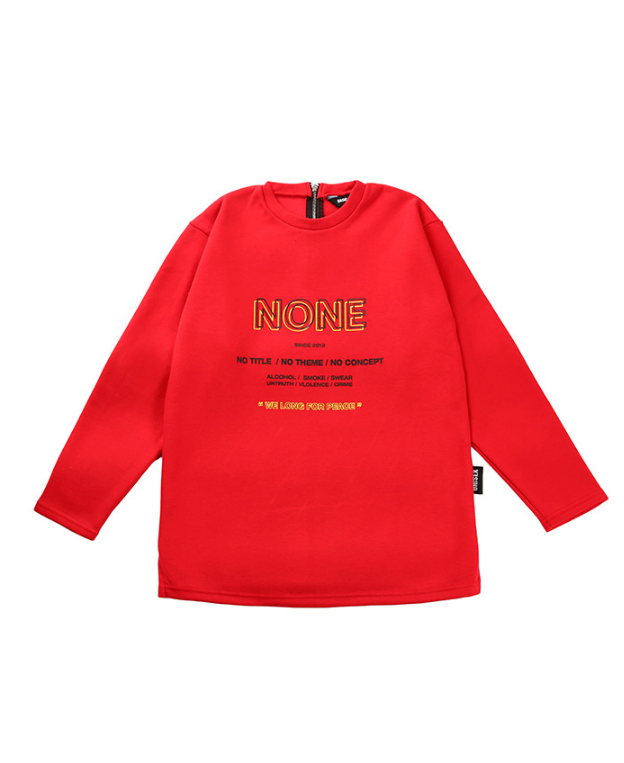 ベーシックコットン(BASIC COTTON) None Top (レッド)