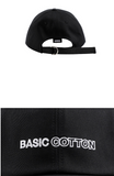 ベーシックコットン(BASIC COTTON) Basic Cap (ブラック)
