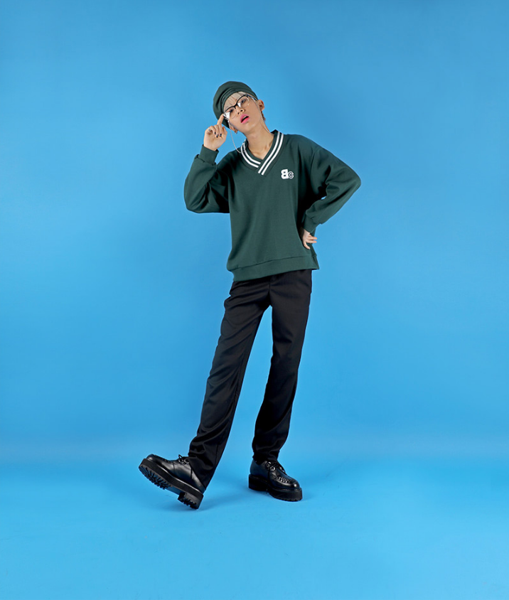 ベーシックコットン(BASIC COTTON) Basic Beret (グリーン)