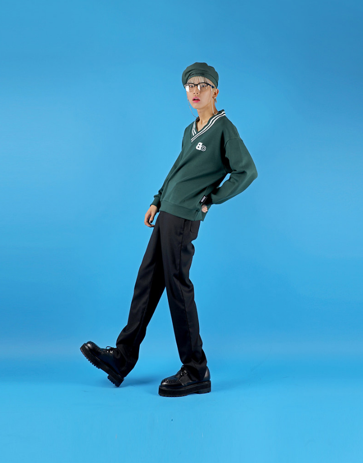 ベーシックコットン(BASIC COTTON) Basic Beret (グリーン)