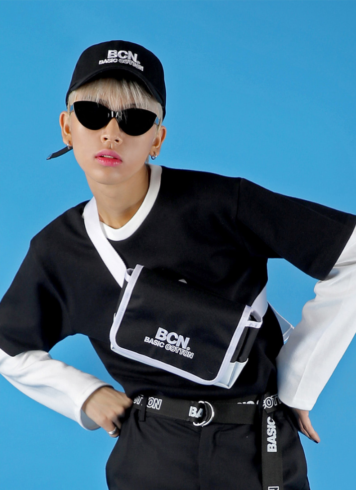 ベーシックコットン(BASIC COTTON) BCN Combi Small Bag (ブラック)