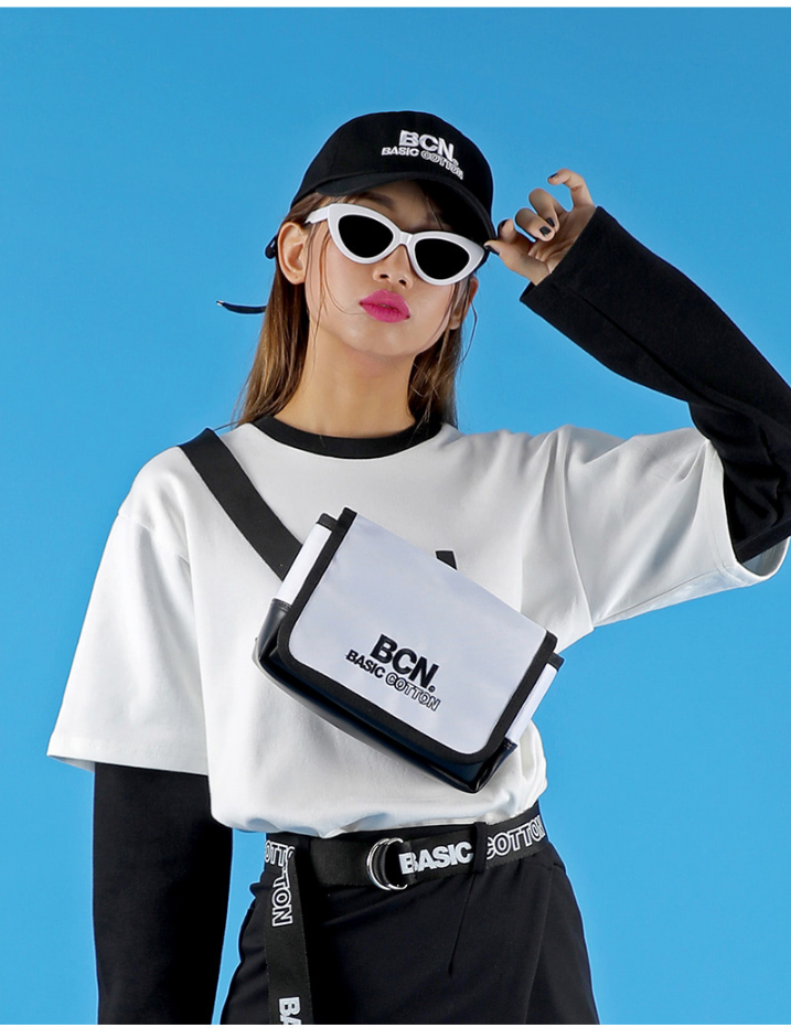 ベーシックコットン(BASIC COTTON) BCN Combi Small Bag (ホワイト)