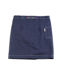 ベーシックコットン(BASIC COTTON) Basic Denim Skirt (ネイビー)