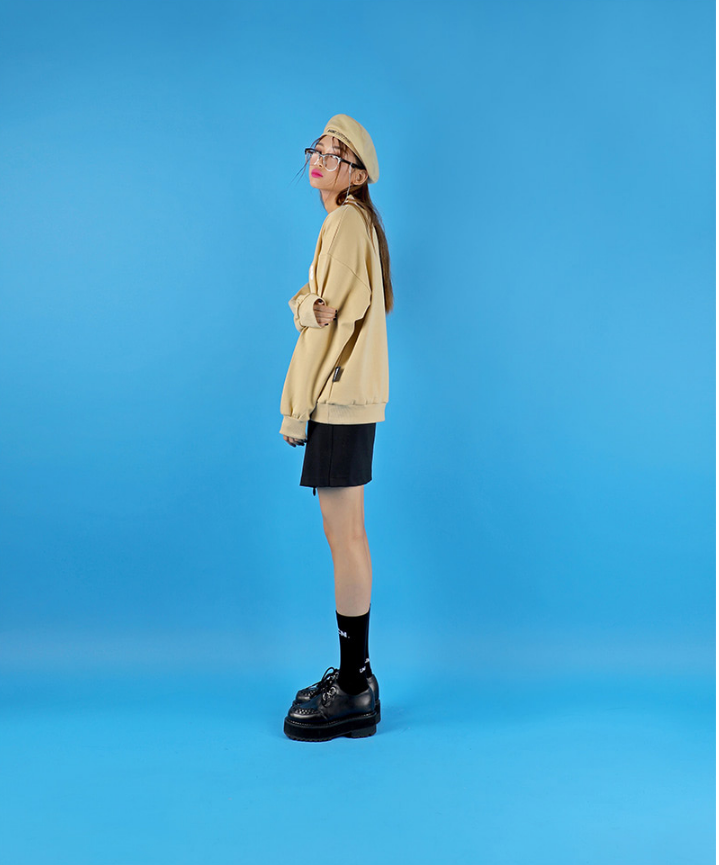 ベーシックコットン(BASIC COTTON) Basic Skirt (ブラック)