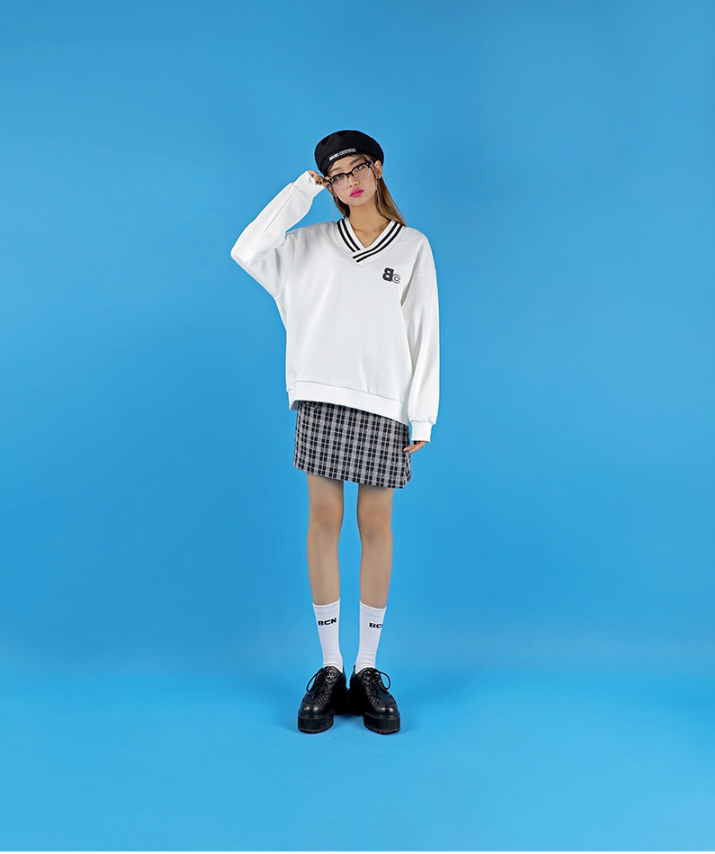 ベーシックコットン(BASIC COTTON) Basic Skirt (チェック)