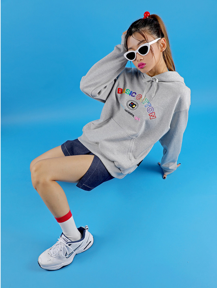 베이직 코튼(BASIC COTTON) Basic Color Hoodie (그레이)