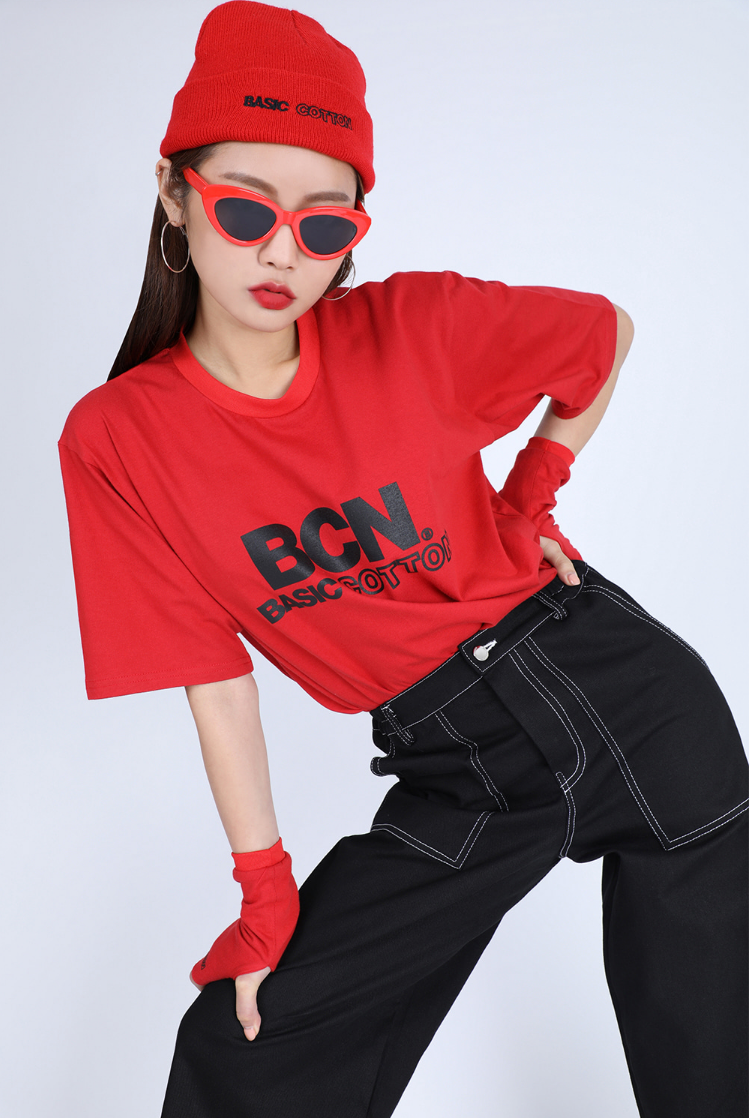 ベーシックコットン(BASIC COTTON) Basic Beanie (RED)