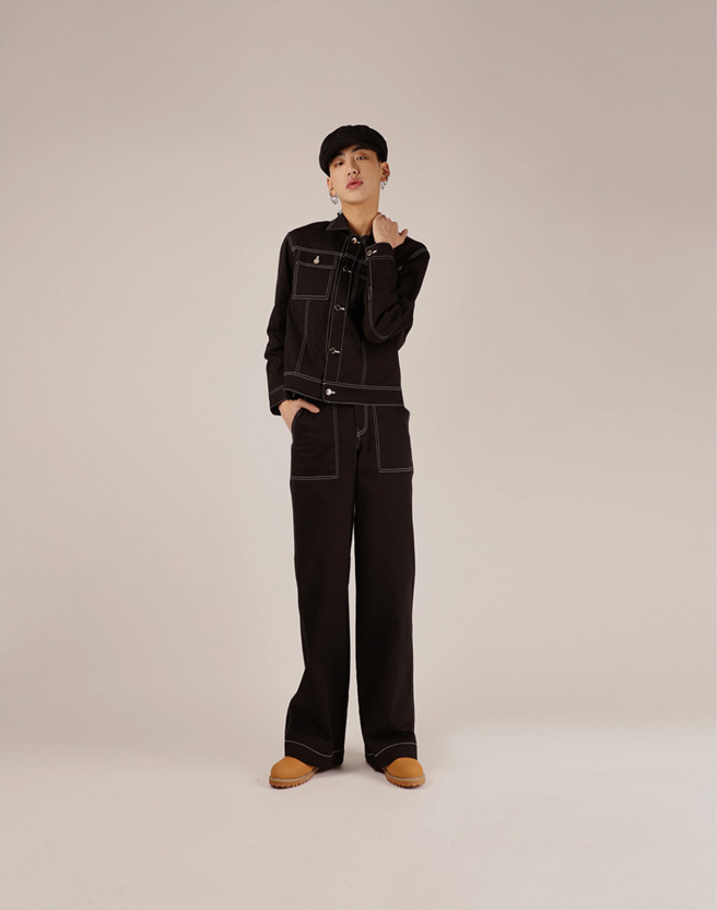 ベーシックコットン(BASIC COTTON) Basic Cap Beret (Black)