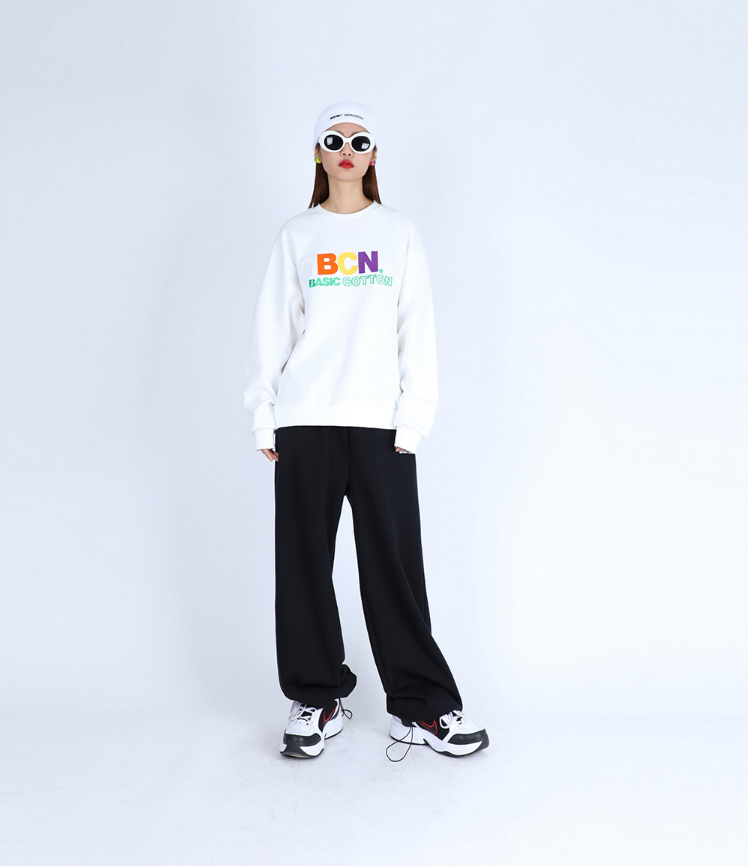 ベーシックコットン(BASIC COTTON) BCN String Pants (ブラック)