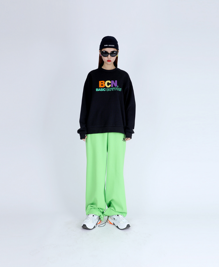 ベーシックコットン(BASIC COTTON) BCN String Pants (グリーン)